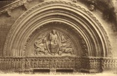 VINTAGE POSTCARD Arles Holy Gate of the Church Trophime the Tympanum