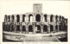 CPA Arles Les Arenes Entree Principale