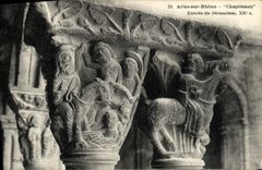 VINTAGE POSTCARD Arles the Rhone Capitals Entered Of Jerusalem