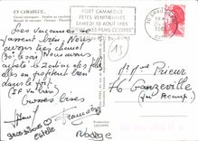 CPM La Camargue Cheval camarguais Gardian au couchant