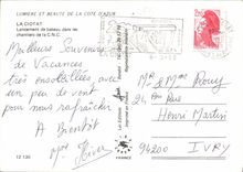 CPM La Ciotat Lancement de Bateau Dans les chantiers de la CNC Bateau Nivose Rouen