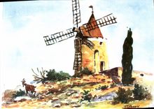 CPM Fontvieille Le Moulin de Daudet