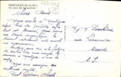 POSTAL Martigues de la VENDIMIA una esquina de Jonquieres