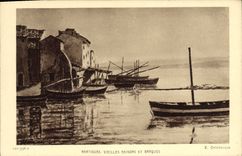 CPA Martigues Vieilles maisons et barques Bateaux 