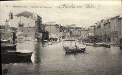 CPA Martigues Quartier de Brescon Bateaux