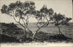 CPA Martigues Vue generale prise de la route de Marseille