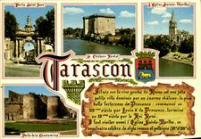 CPM Tarascon Souvenir de Provence