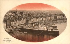 CPA Marseille Vue generale du port Bateaux 