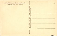 Imprecisión del efecto de Marsella de la POSTAL de la VENDIMIA en la cornisa