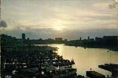 CPM Marseille Coucher de Soleil Sur Vieux Port