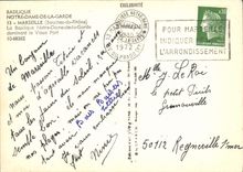 CPM Marseille La Basilique Notre Dame de la Garde Bateaux 