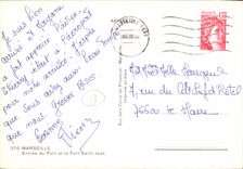 CPM Marseille Entree du Port et le Fort Saint Jean