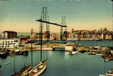 CPA Marseille Le Bassin du Carenage et le Pont Transbordeur