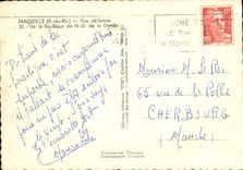 CPA Marseille Vue Generale Basilique de Norte Dame de la Garde