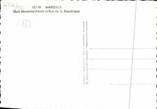 CPM Marseille Quai Marechal Petain et rue de la Republique 