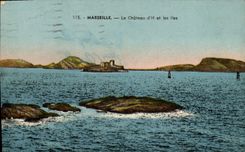 CPA Marseille Le Chateau d'If et les Iles