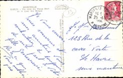 CPM Marseille Un Coin du Vieux Port et le Qual des Belges