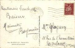 CPA Marseille Bassin de la Jollette et Cathedrale