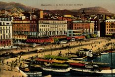 CPA Marseille Le Port et le Quai des Belges Bateaux