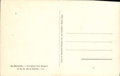 CPA Marseille Le Quai des Belges et ND de la Garde