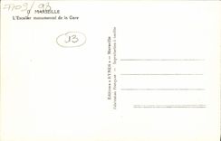 CPA Marseille L'Escalier Monumental de la Gare