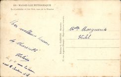 CPA Marseille la corniche et les iles vues de la reserve 