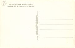 CPA Marseille Le Vieux Port et Notre Dame De la Garde Bateaux