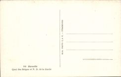 CPA Marseille Le Quai des Belges et Nd de la Garde Bateaux