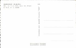 CPM Marseille Le Vieux Port Quai des Belges et N D de la Garde Bateaux