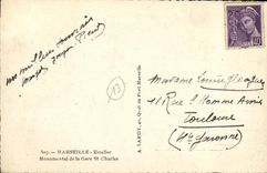 CPA Marseille Escalier Monumental de la Gare St Charles 