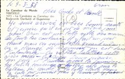 CPM Marseille La Canebiere au Carrefour des Boulevards Garibaldi et Dugommier 