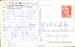 CPM Marseille Les Quais et la Cathedrale Vus du Jardin du Pharo