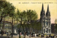 CPA Marseille Fontaine de Danaides Eglise des Reformes 