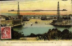 CPA Marseille L'Entree du Vieux Port et le Port Transbordeur 