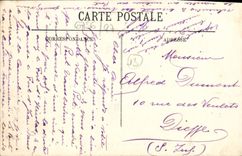 La POSTAL Marsella de la VENDIMIA la entrada del puerto viejo y el transportador vira hacia el lado de babor