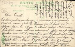 La POSTAL Marsella de la VENDIMIA una esquina de grande va