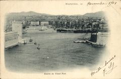 CPA Marseille Entree du Vieux Port Bateaux
