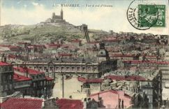 CPA Marseille Vue a vol d'Oiseau 
