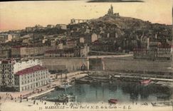 CPA Marseille Vieux Port et N D de la Garde 
