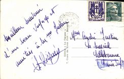 CPA Marseille entree du vieux port et le Pont Transbordeur 