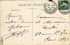 POSTAL Marsella de la VENDIMIA el puerto viejo y los barcos del transportador