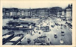 CPA Marseille Le Quai des Belges Bateaux