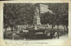 CPA Marseille La Place Estrangin 