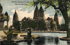 CPA Marseille Exposition Coloniale 1922 Palais de L'Indo Chine 