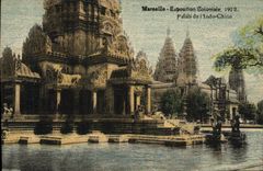CPA Marseille Exposition Coloniale 1922 Palais de l'Indo Chine 