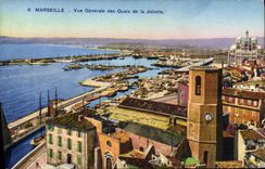 CPA Marseille Vue Generale des Quais de la Joliette 