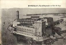 CPA Marseille Vue d'Ensemble du Fort St Jean 