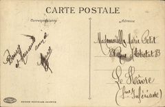 POSTAL Marsella de la VENDIMIA la cornisa vista en ella