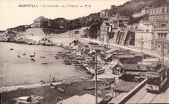 CPA Marseille La Corniche Le Prophete Tramway