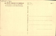CPA Les Petits Tableaux de Marseille La Cannebiere et la Bourse 